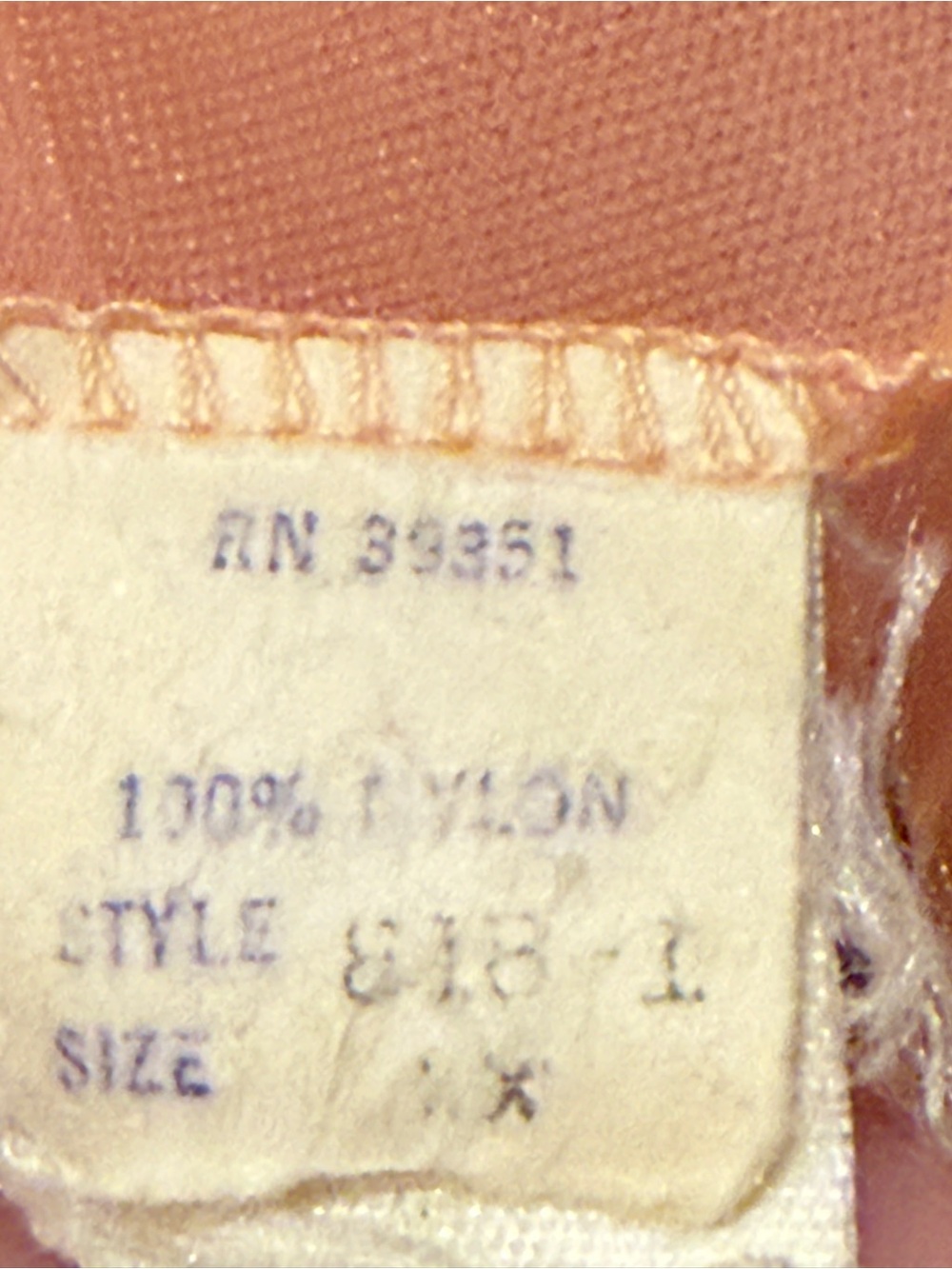 VTG 60s Sheer Peach 2 Pc Set Peignoir Robe Chiffon Lace Long Dressing Gown XXL - Picture 11 of 11